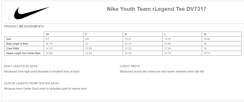 Nike Youth Swoosh Sleeve rLegend Tee