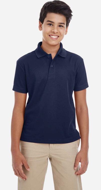 Core365 Youth Origin Performance Piqué Polo