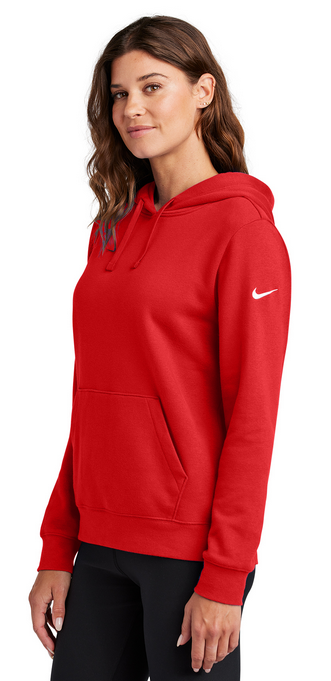 Nike Women's Club Fleece Sleeve Swoosh Pullover Hoodie