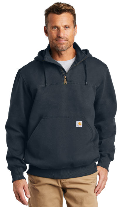 Carhartt ® Rain Defender ® Paxton Heavyweight Hooded 1/4 Zip Mock Sweatshirt