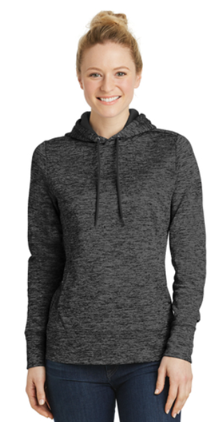 Sport-Tek® Ladies PosiCharge® Electric Heather Fleece Hooded Pullover