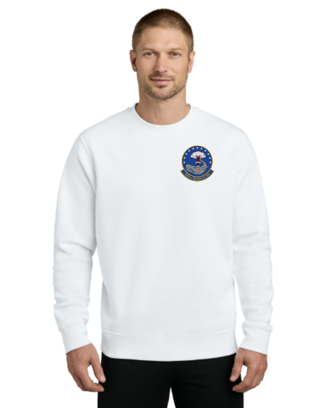 Nike Club Fleece Sleeve Swoosh Crew