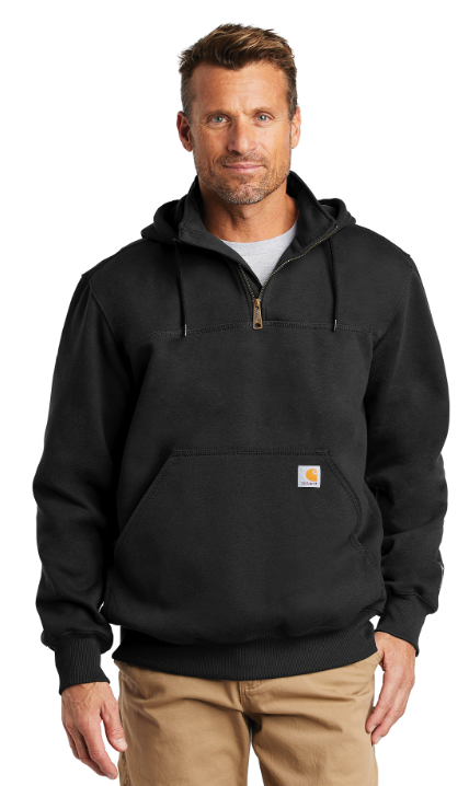 Carhartt ® Rain Defender ® Paxton Heavyweight Hooded 1/4 Zip Mock Sweatshirt