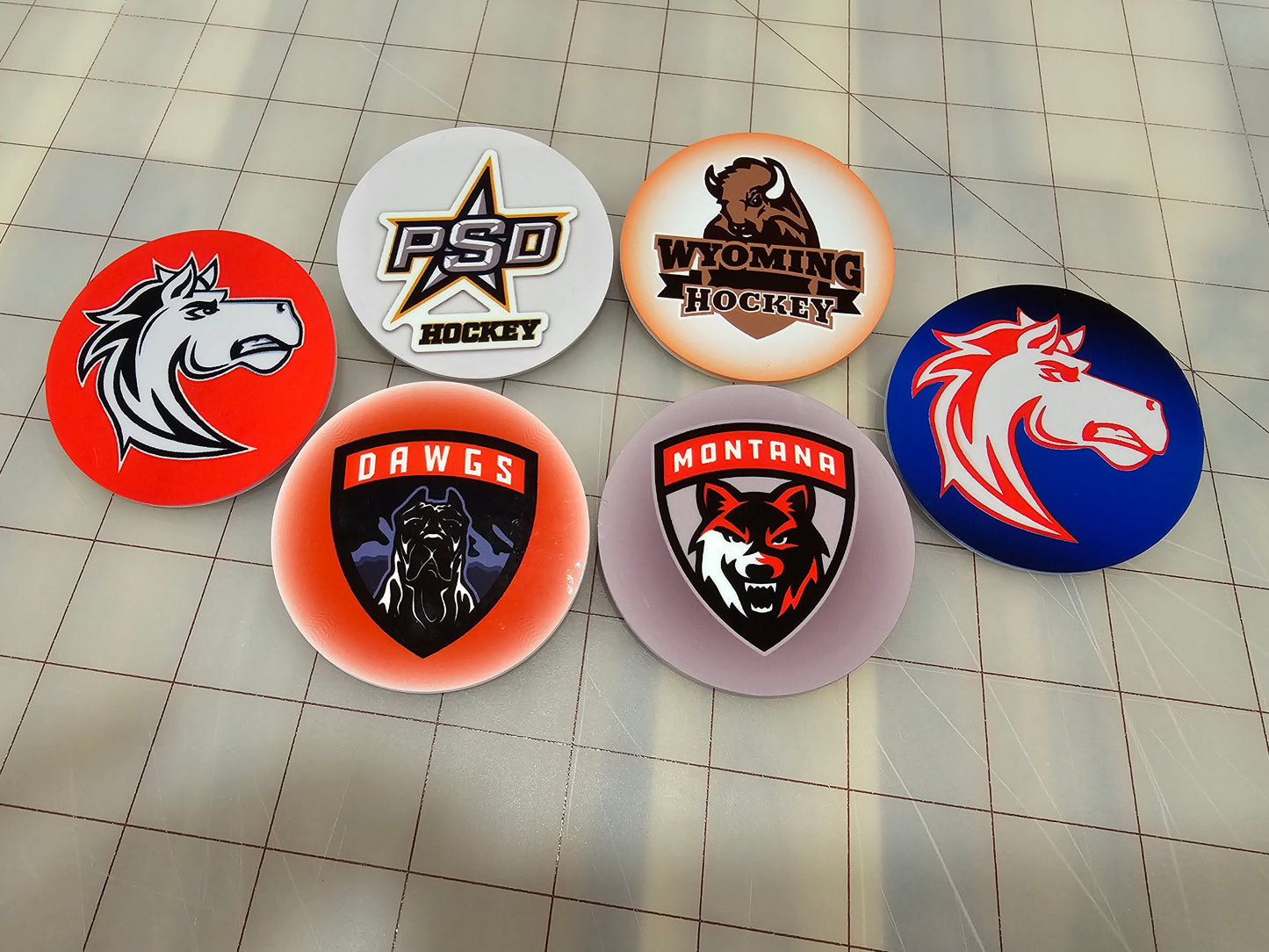 Sublimated Team Buttons