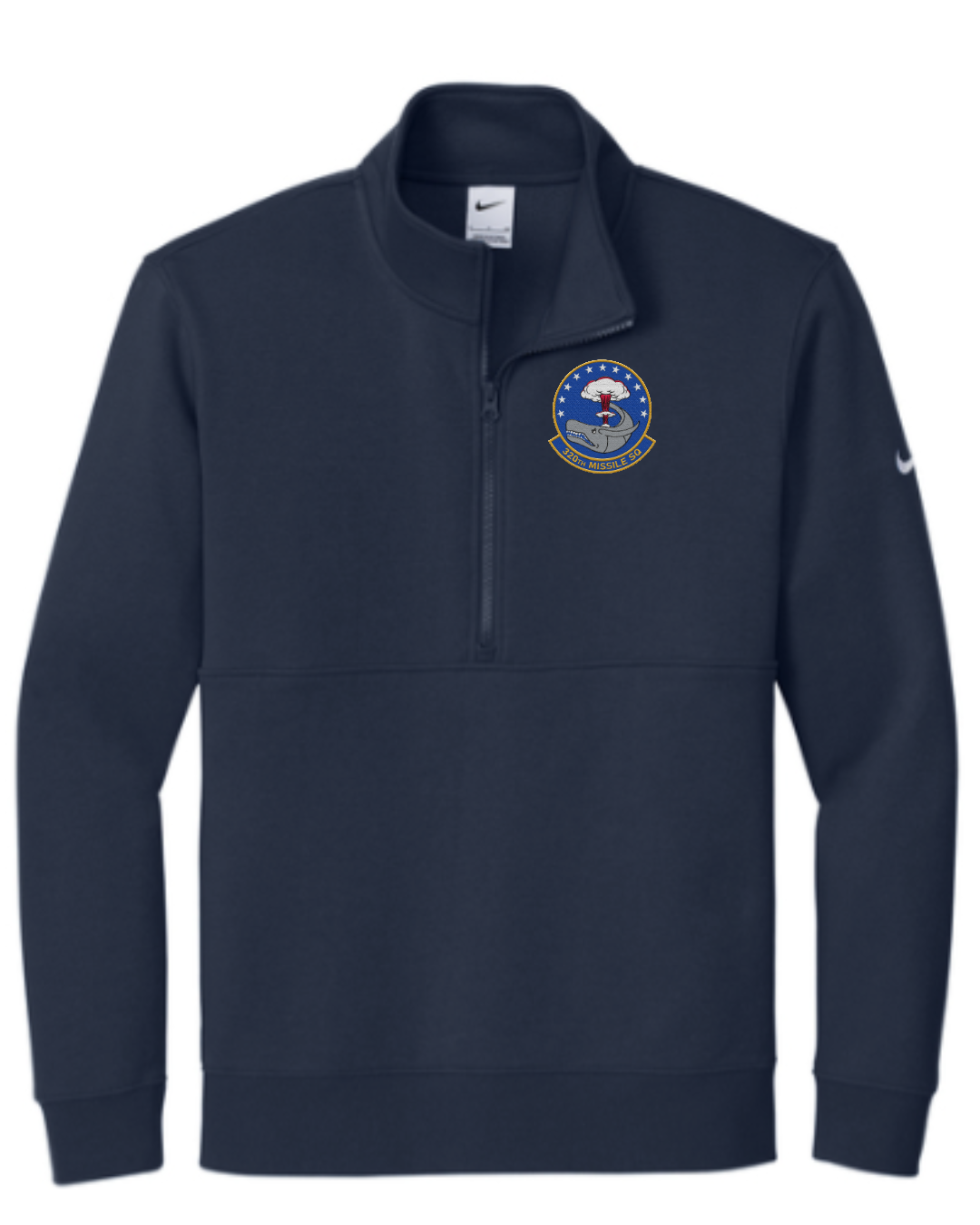 320MS Nike Club Fleece Sleeve Swoosh 1/2-Zip