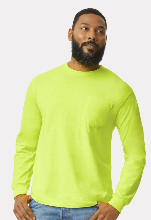 Gildan Unisex Ultra Cotton® Long Sleeve Pocket T-Shirt