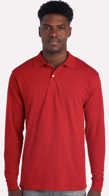 Jerzees Men's Dri-Power® Long Sleeve Polo