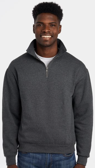 Super Sweats NuBlend® Quarter-Zip Cadet Collar Sweatshirt - JERZEES