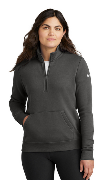 Nike Women's Club Fleece Sleeve Swoosh 1/2-Zip