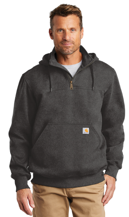 Carhartt ® Rain Defender ® Paxton Heavyweight Hooded 1/4 Zip Mock Sweatshirt